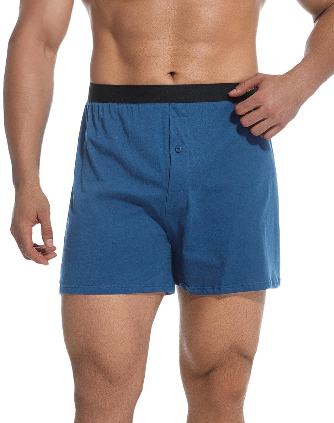INNERSY Men's Boxer Shorts Loose Fit Soft Cotton Boxers for Men 4 Pack