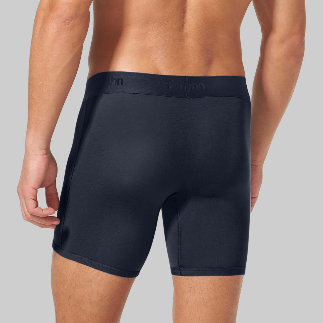 Tommy John Men's Mid-Length Boxer Briefs - Second Skin Fabric - 6" Inseam, Underwear with Contour Pouch and Quick Draw Fly