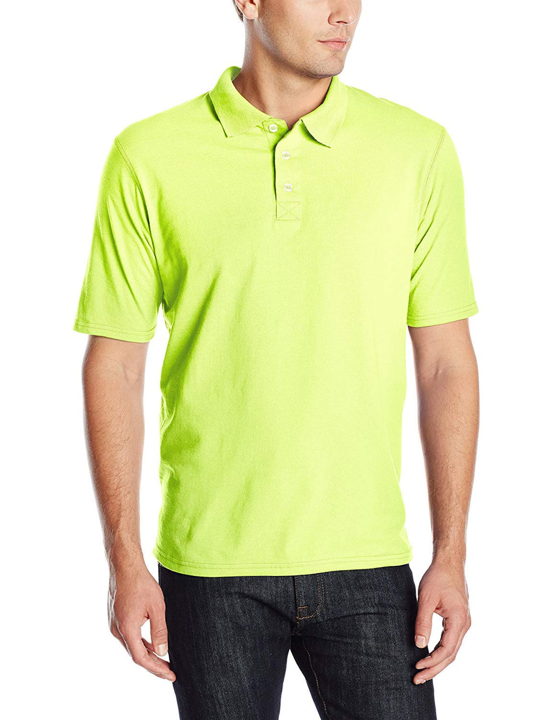 Hanes mens X-temp Performance Polo, Cotton Blend Sport Shirt for Men With Odor Control