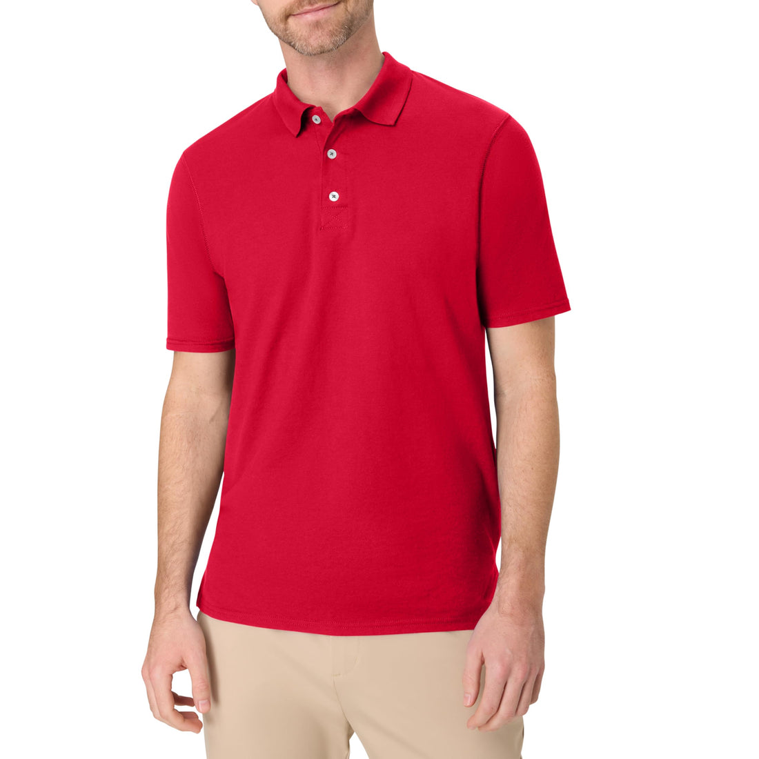 Hanes mens X-temp Performance Polo, Cotton Blend Sport Shirt for Men With Odor Control