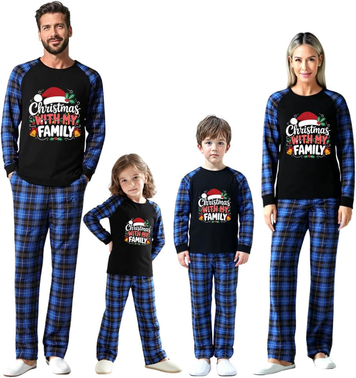 Family Christmas Match Pajamas Christmas Family Pjs Sets With Pocket