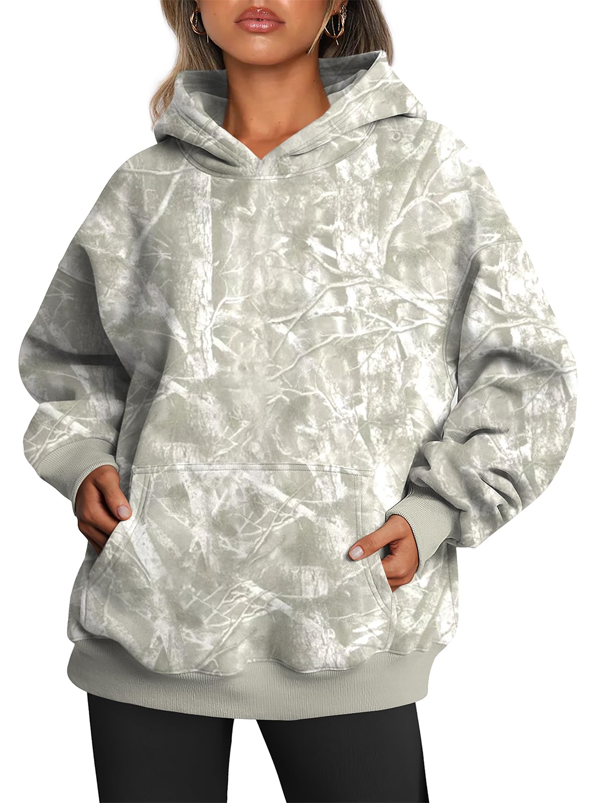 Trendy Queen Women Oversized Hoodies Fall Outfits | Gentle Skin Feel, Aesthetic Drop Shoulder, Large Kangaroo Pocket, Seamless Daily Outfit Match