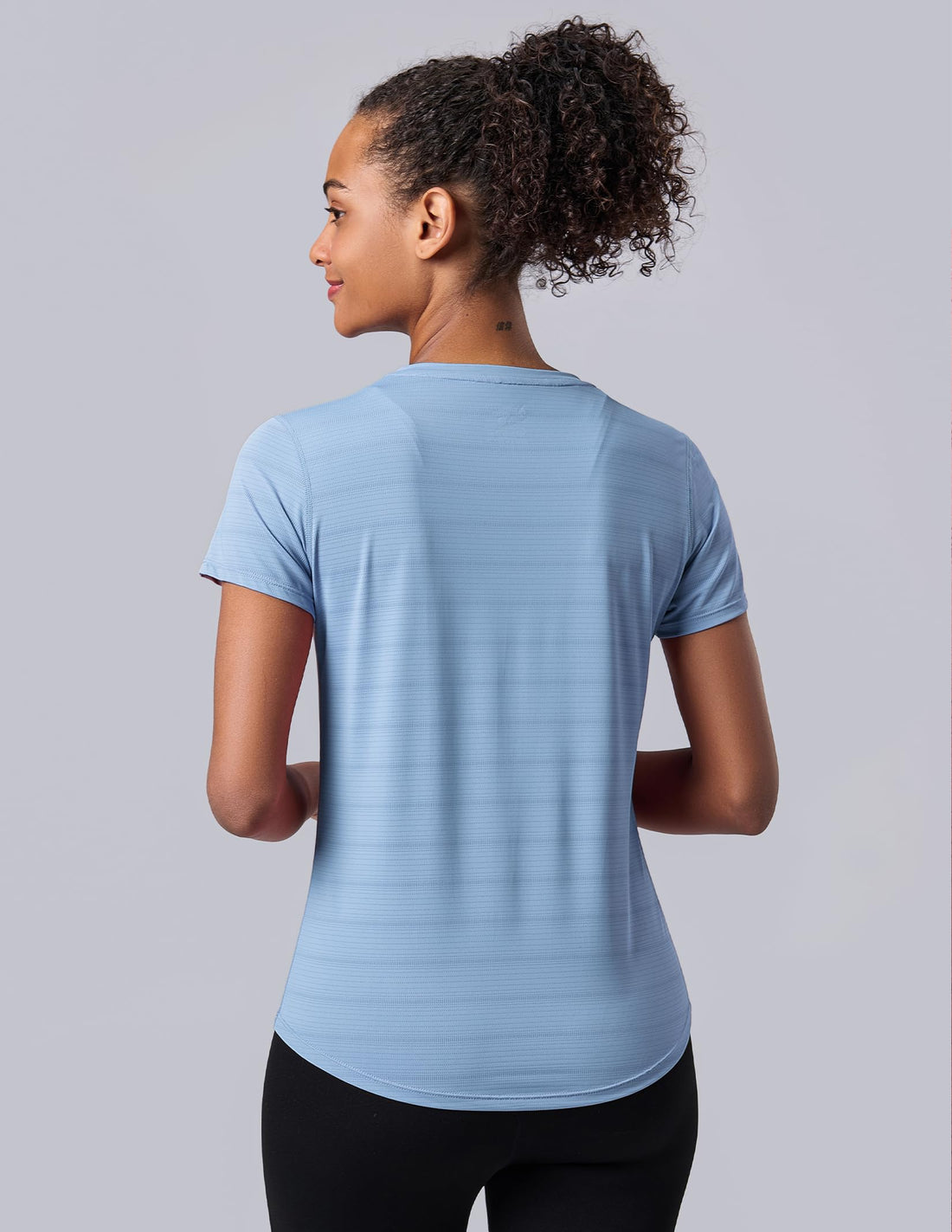 Liberty Imports 5 Pack Women's Dry Fit Workout Tops, Athletic Short Sleeve T Shirts for Yoga Gym (Available in Plus Sizes)