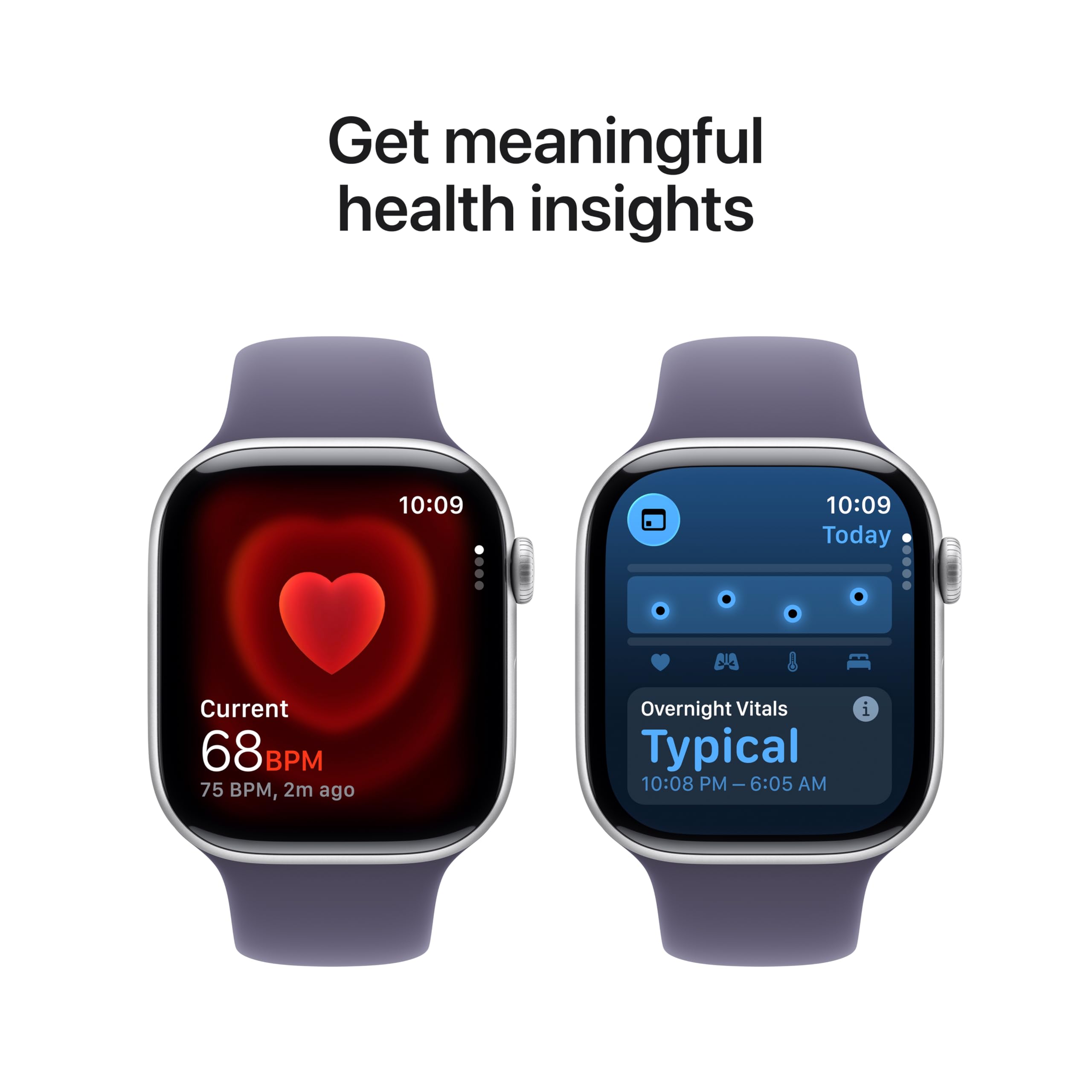 Apple Watch Series 11 [GPS 42mm] Smartwatch with Rose Gold Aluminum Case with Light Blush Sport Band - S/M., Fitness Tracker, Water Resistant (Renewed)