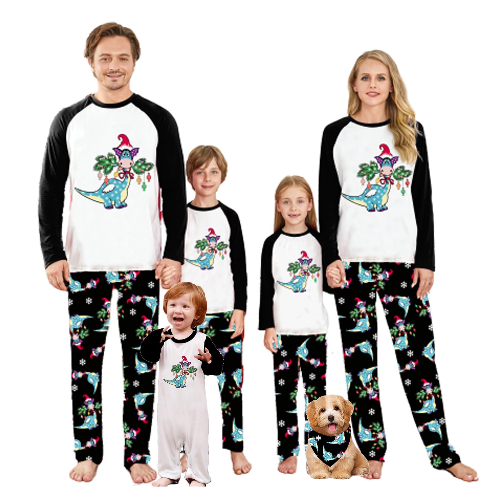 WephuPSho Christmas Family Matching Pajamas, Festive Xmas Jammies Sets for the Whole Family, Holiday Pjs Christmas