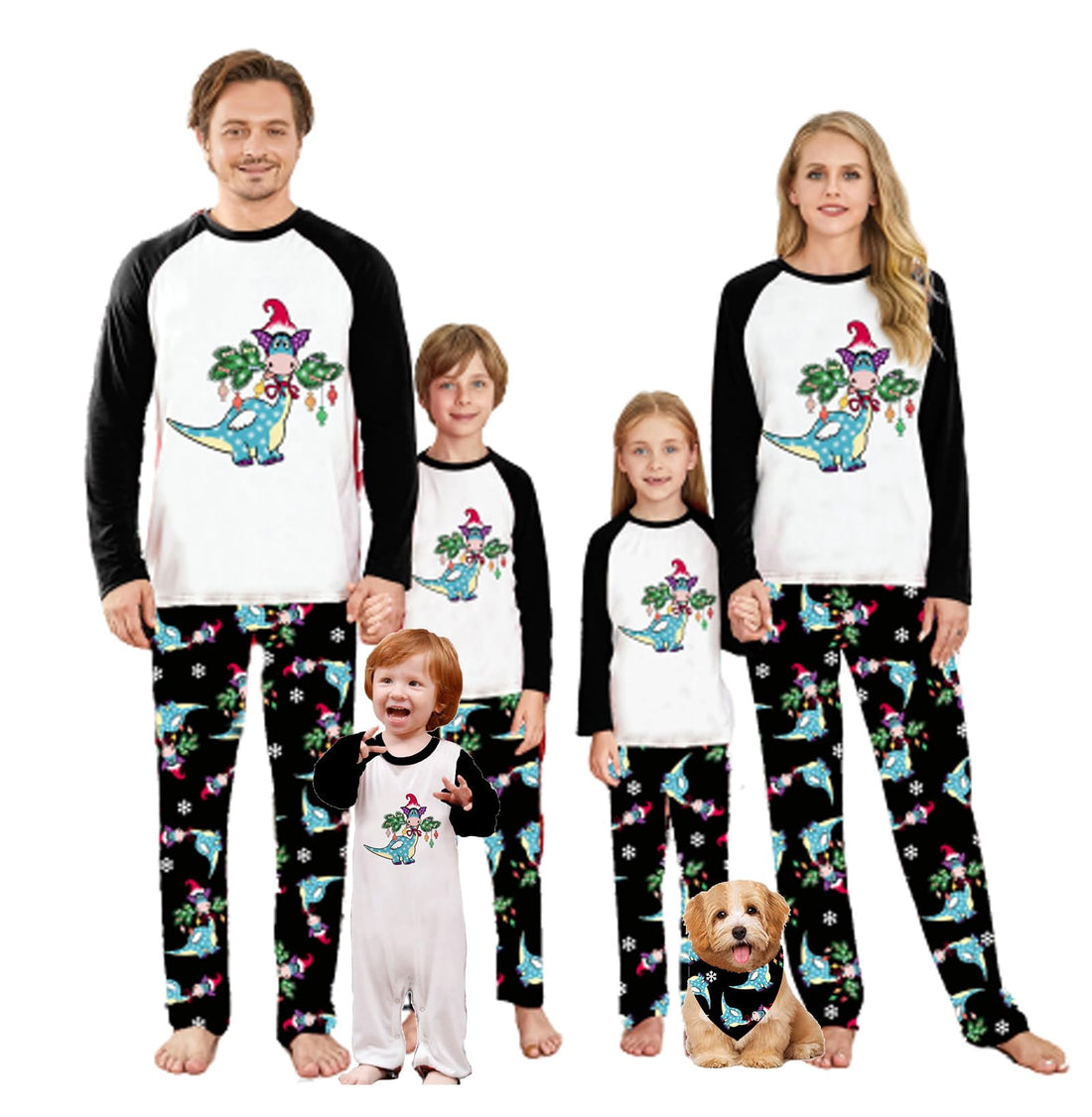 WephuPSho Christmas Family Matching Pajamas, Festive Xmas Jammies Sets for the Whole Family, Holiday Pjs Christmas