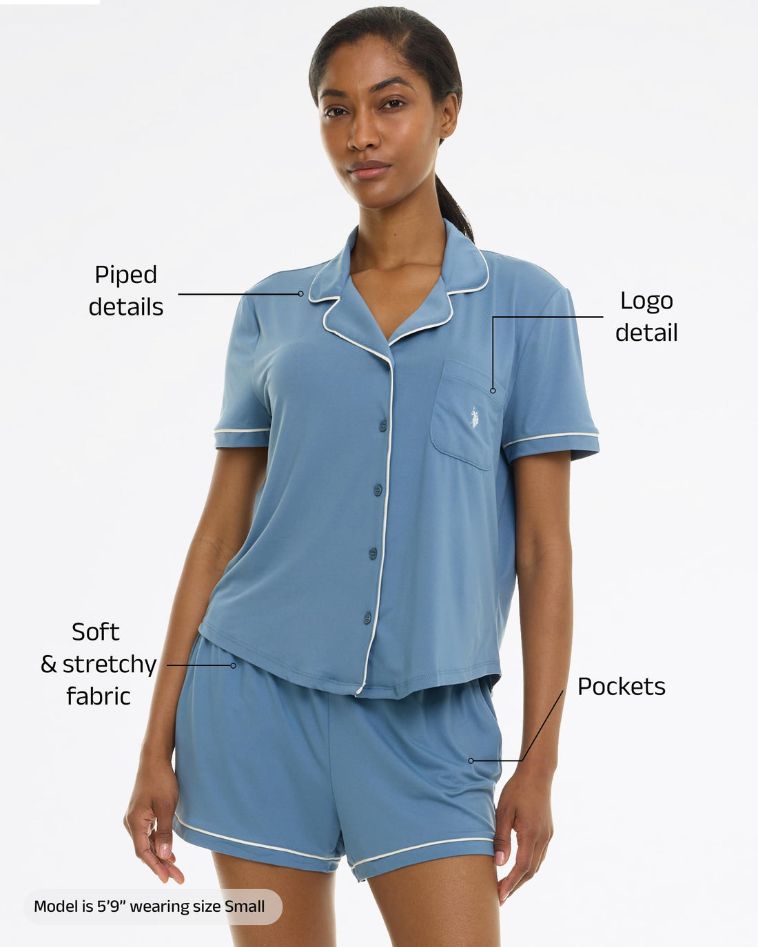 U.S. POLO ASSN. Summer Pajamas for Women Set