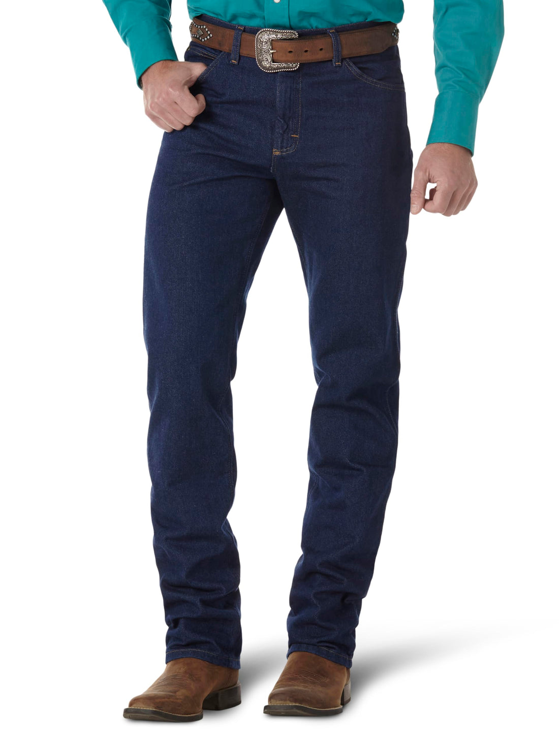 Men's Wrangler Premium Performance Regular Fit Blue Jean - 47MWZSW