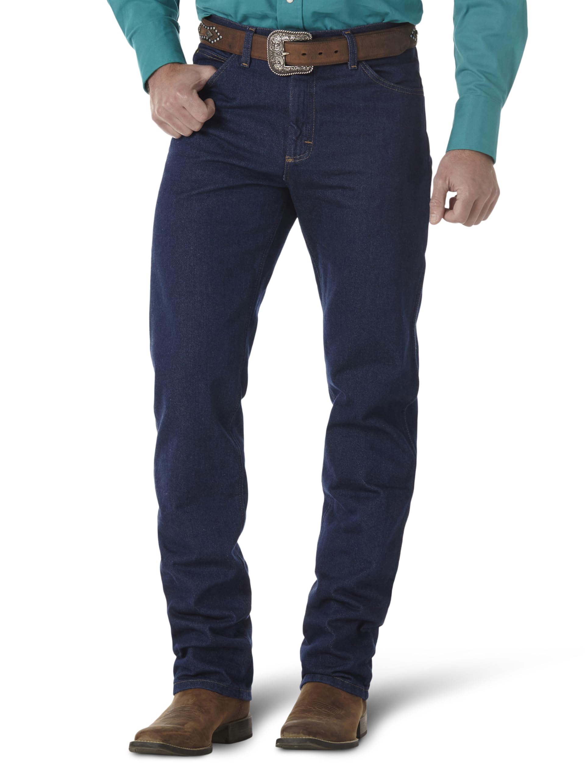 Men's Wrangler Premium Performance Regular Fit Blue Jean - 47MWZSW