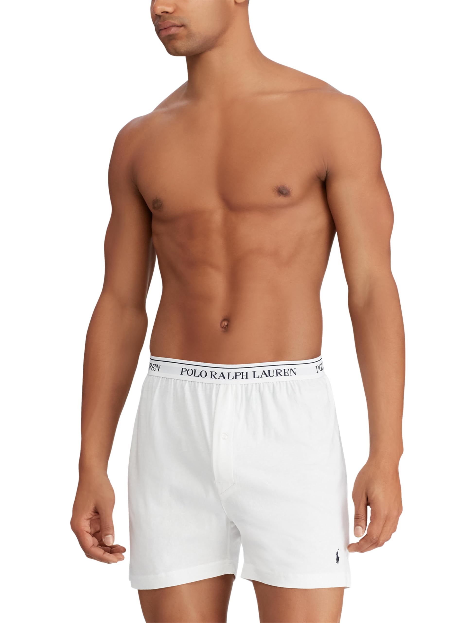 POLO RALPH LAUREN Underwear Boxers Pack, 3-Pack, Classic Fit Cotton Knit Boxer, 100% Cotton Moisture Wicking Boxers