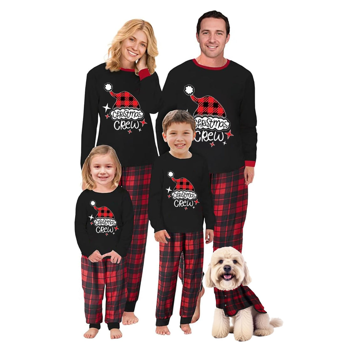 OAKFashion Christmas Pajamas for Family, Xmas Pajamas Family Christmas Pjs Matching Sets Holiday Nightwear Jammies
