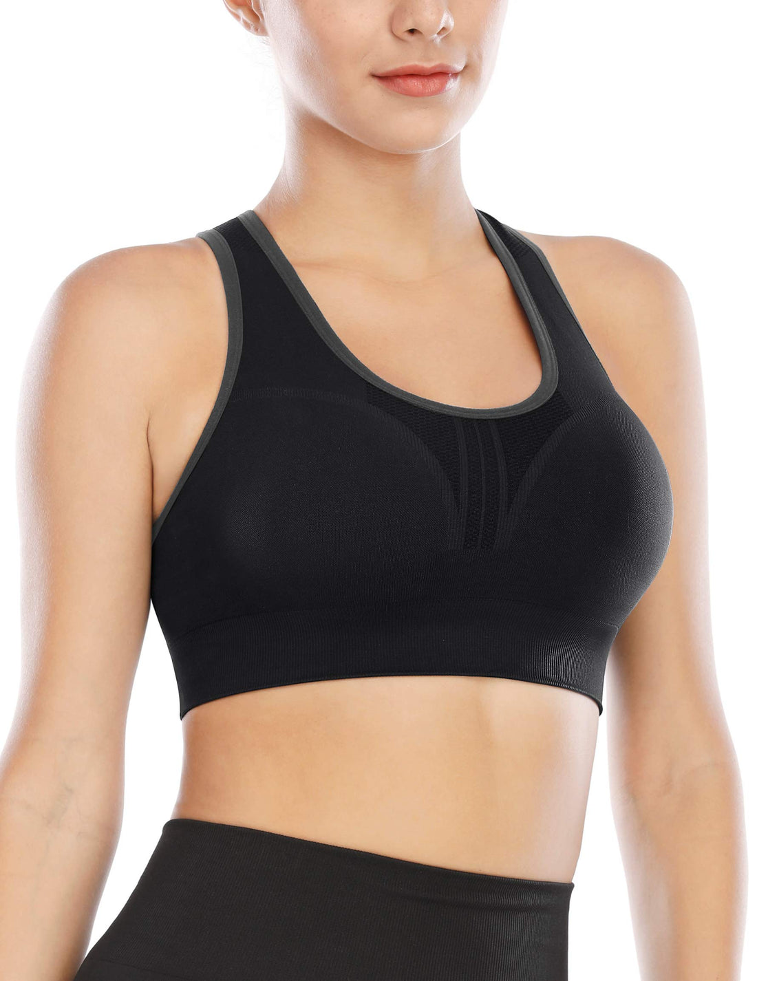 Heathyoga High Impact Sports Bras for Women High Support Padded Sports Bra Pack Racerback Bras for Women Workout Bra Sets