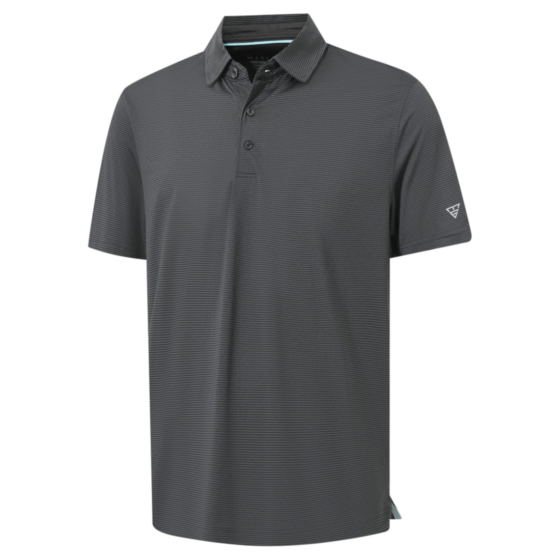 M MAELREG Men's Jacquard Stripe Golf Shirts Quick Dry Performance Short Sleeve Moisture Wicking Polo Shirt for Men
