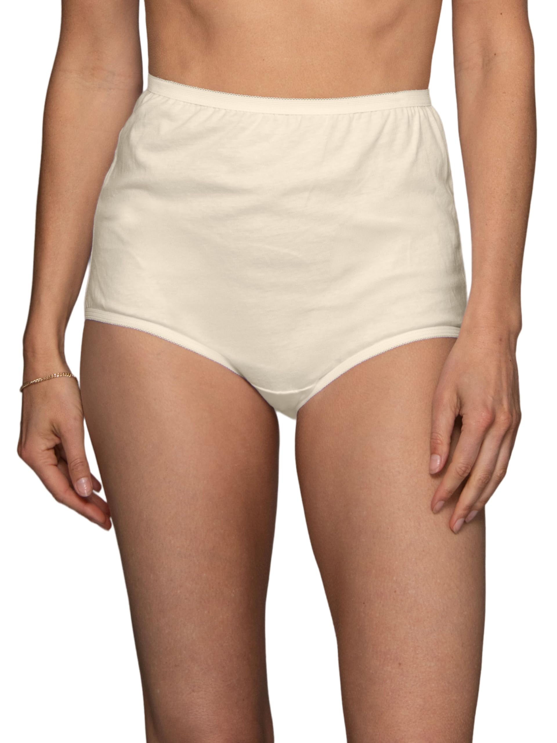 Vanity Fair Women's High Waisted Underwear, Full Coverage Ladies Panties, Perfectly Yours Briefs