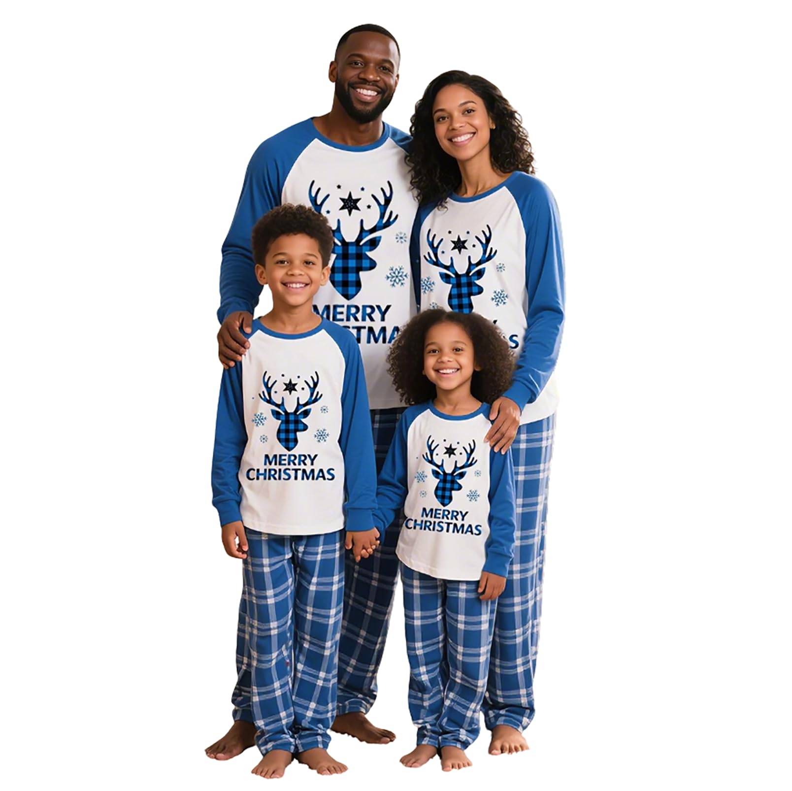 OAKFashion Christmas Pajamas for Family, Xmas Pajamas Family Christmas Pjs Matching Sets Holiday Nightwear Jammies