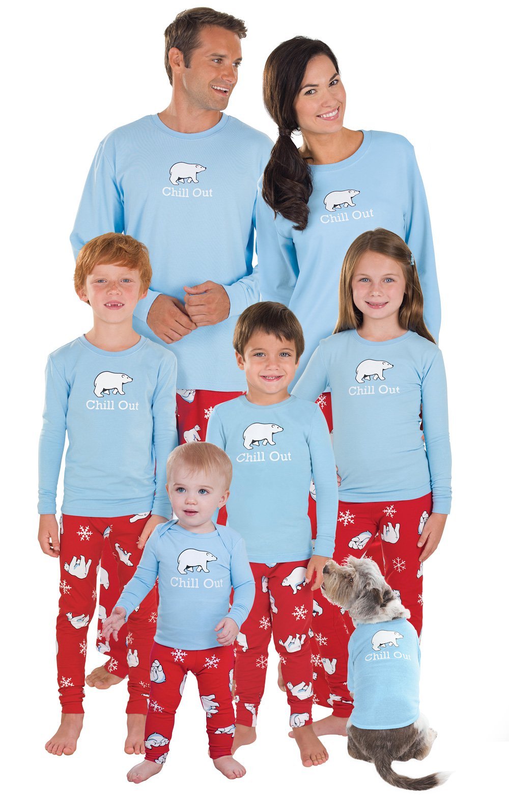 PajamaGram Family Pajamas Matching Sets - Family PJs, Red & Blue Plaid