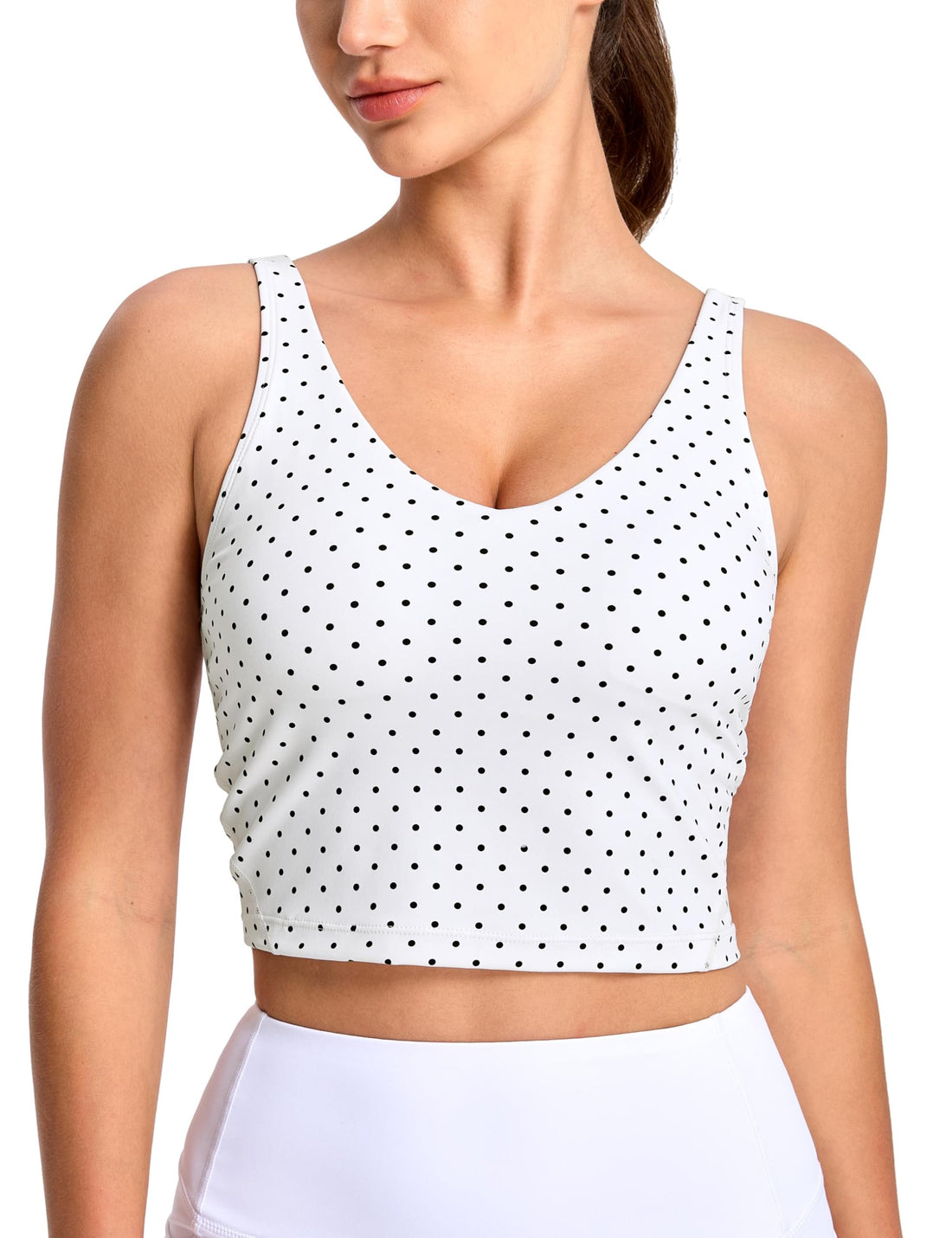 THE GYM PEOPLE Womens' Sports Bra Longline Wirefree Padded with Medium Support