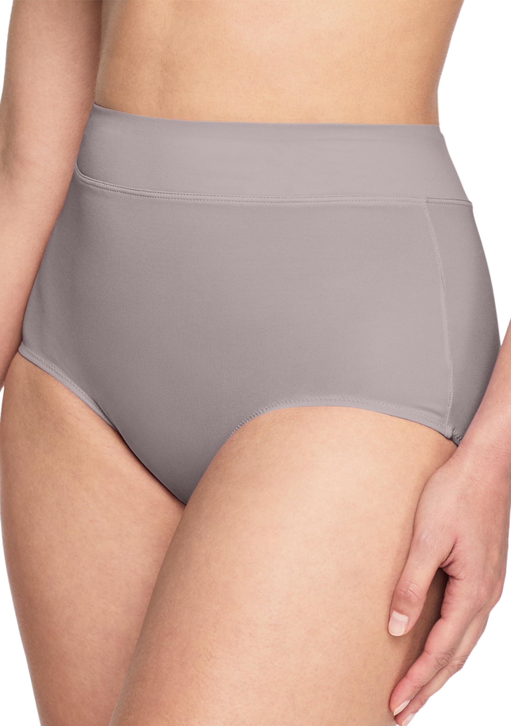 Warner's Women's No Pinching No Problems Hi Cut Brief Panty