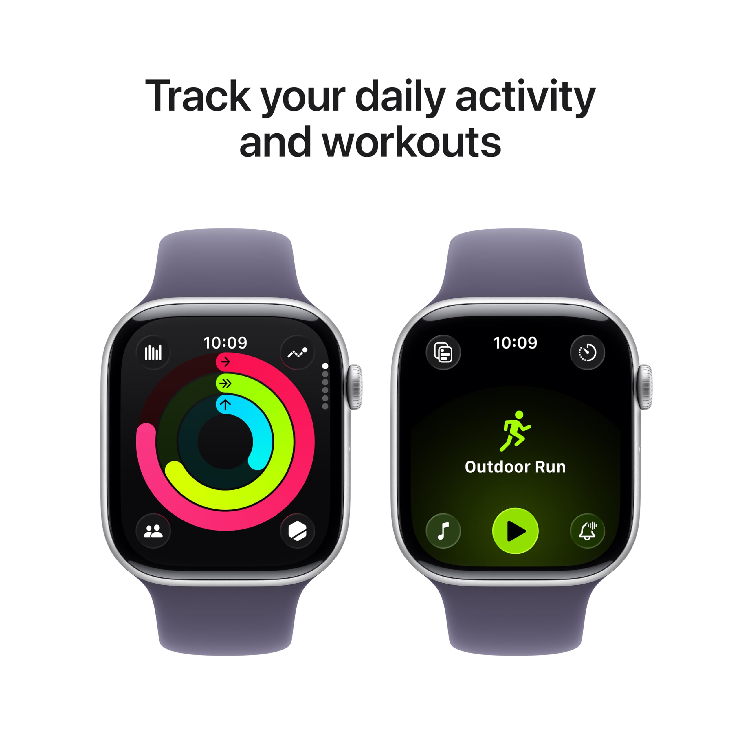 Apple Watch Series 11 [GPS 42mm] Smartwatch with Rose Gold Aluminum Case with Light Blush Sport Band - S/M., Fitness Tracker, Water Resistant (Renewed)