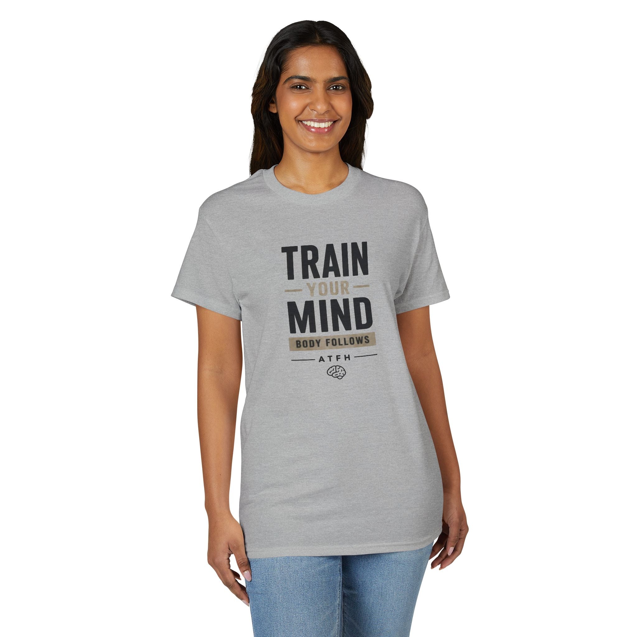 Train Your Mind T-Shirt — Motivational Fitness Tee Printify