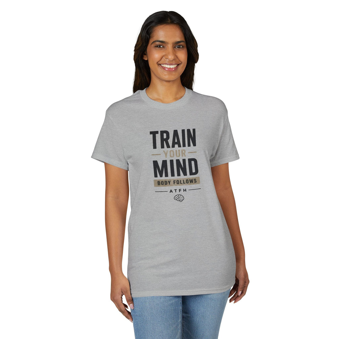 Train Your Mind T-Shirt — Motivational Fitness Tee Printify