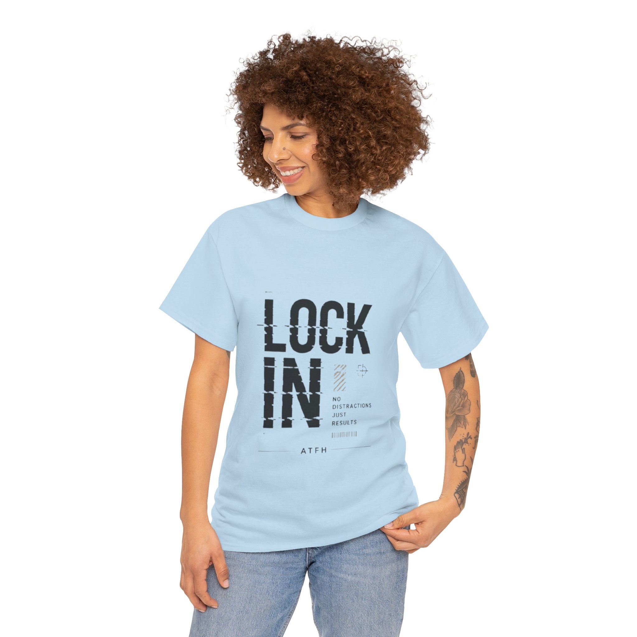 Lock In Tee — Minimalist Motivational Graphic T-Shirt Printify