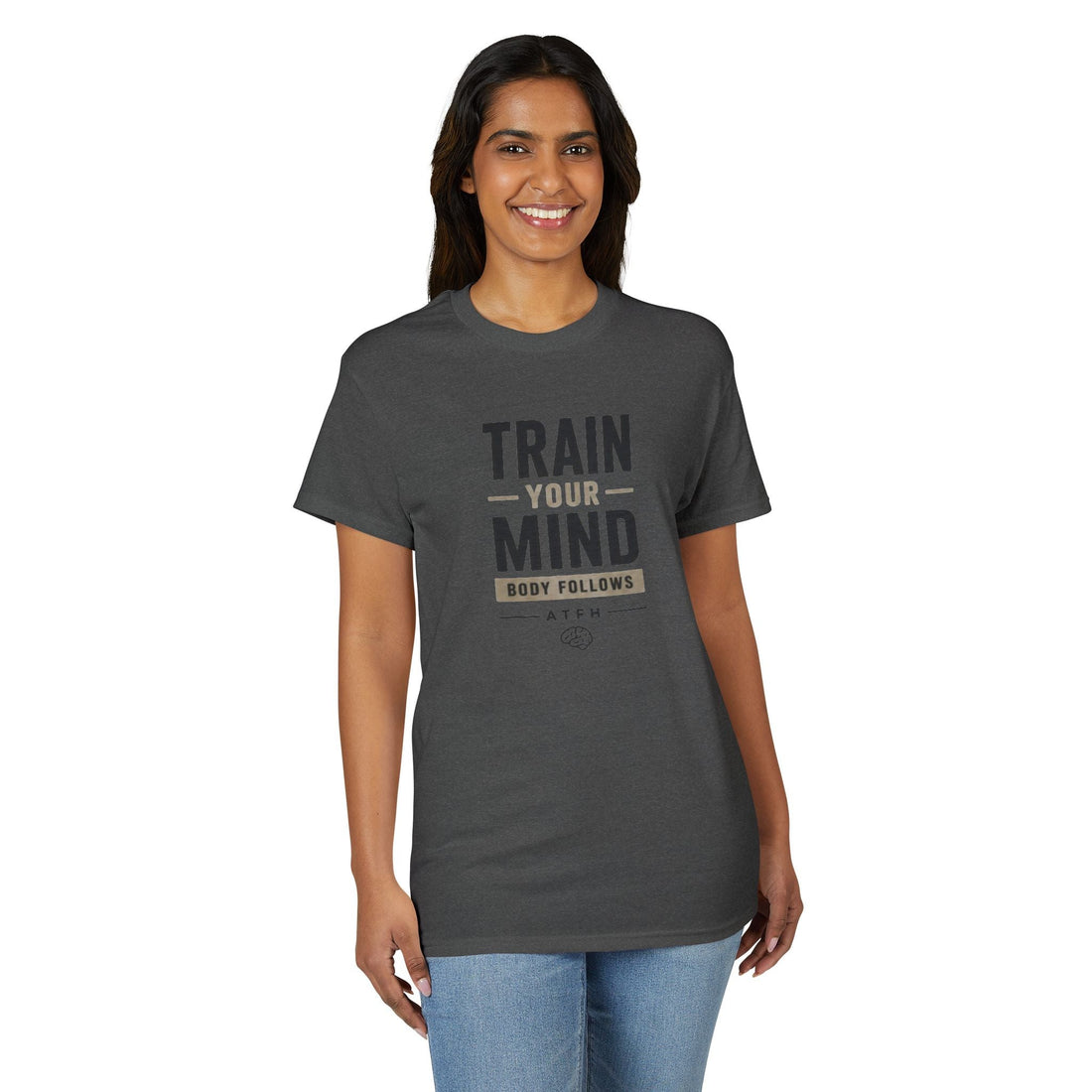 Train Your Mind T-Shirt — Motivational Fitness Tee Printify