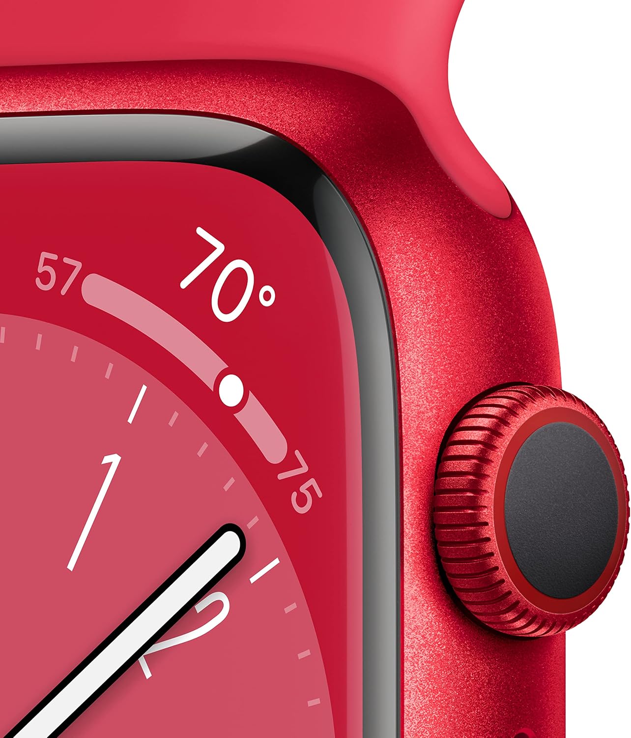 Apple Watch Series 8 [GPS + Cellular 41mm] Smart watch w/ (PRODUCT)RED Aluminum Case w/ (PRODUCT)RED Sport Band-M/L. Fitness Tracker, Blood Oxygen & ECG Apps, Always-On Retina Display, Water Resistant