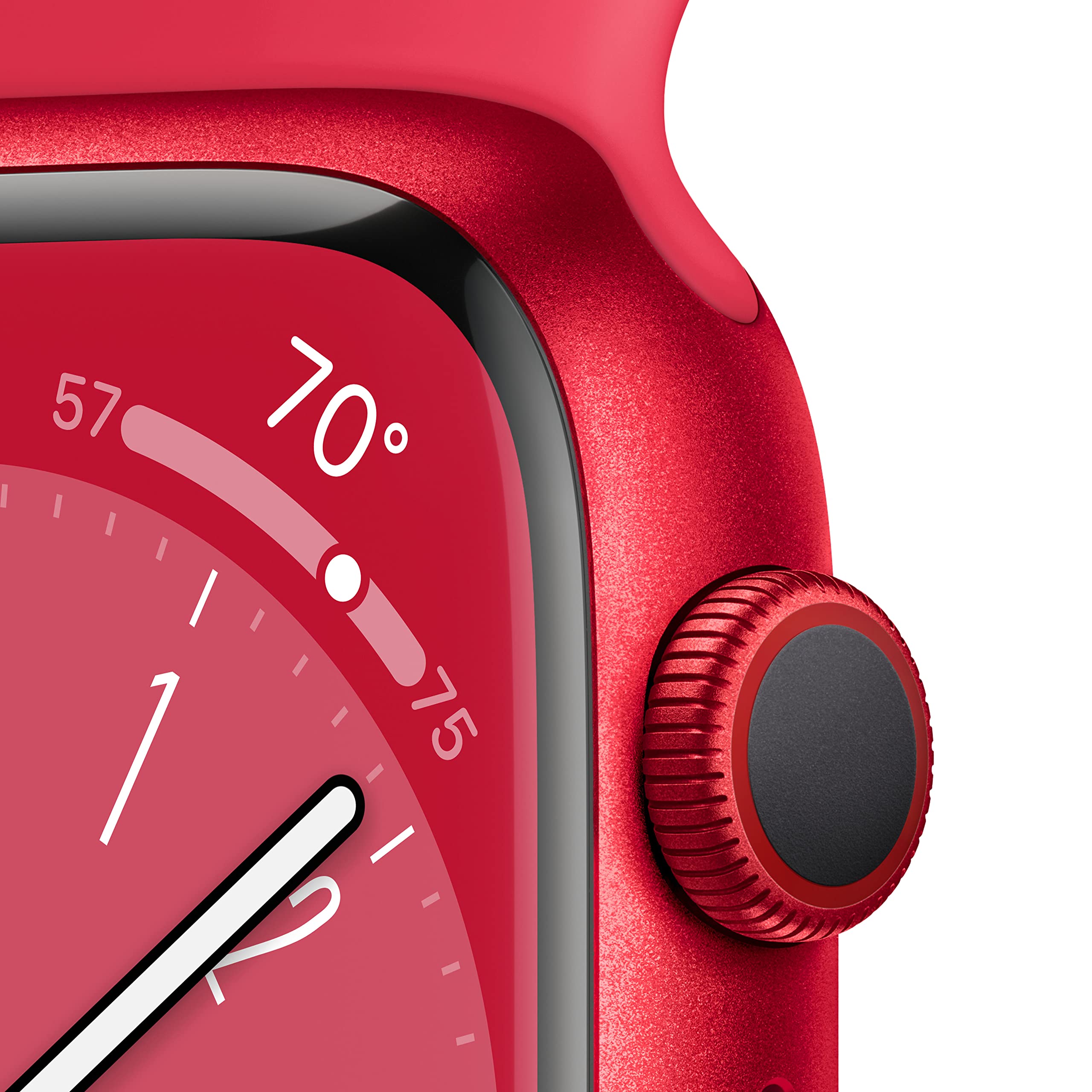 Apple Watch Series 8 [GPS, 45mm] - Midnight Aluminum Case with Midnight Sport Band, M/L (Renewed)