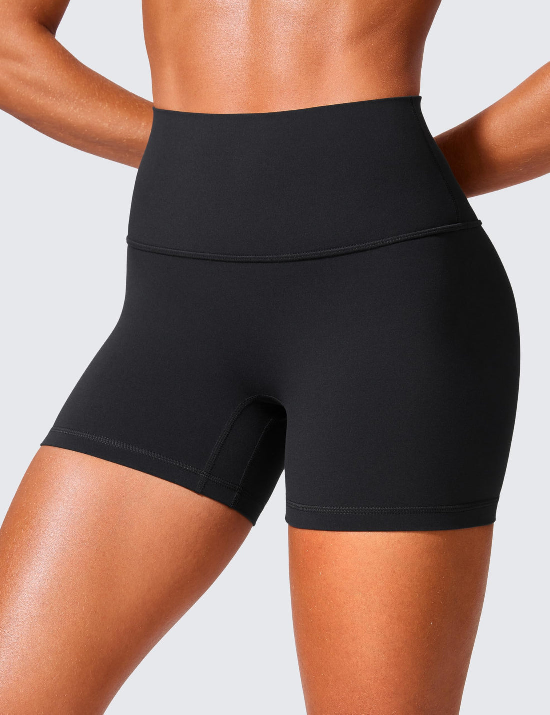 CRZ YOGA Secretsculpt Biker Shorts 4" | Booty Scrunch Butt, Butterlift, Buttery Soft, Moderate Compression, Workout, Pilates, No Front Seam, High Waist, for Women