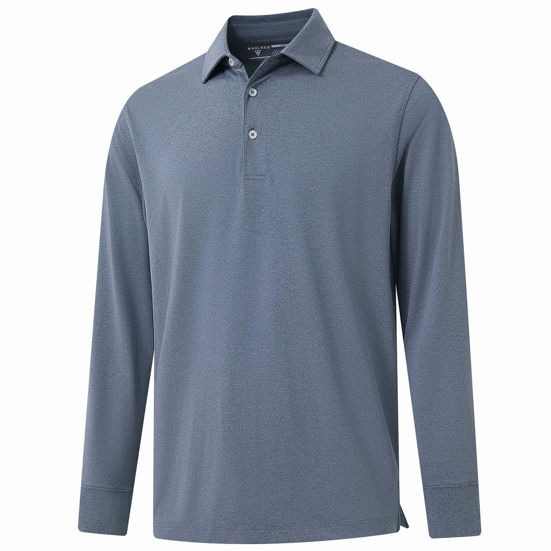 M MAELREG Golf Shirts for Men Dry Fit Performance Lightweight Heather Contrast Collar Mens Polo Shirts Short and Long Sleeve