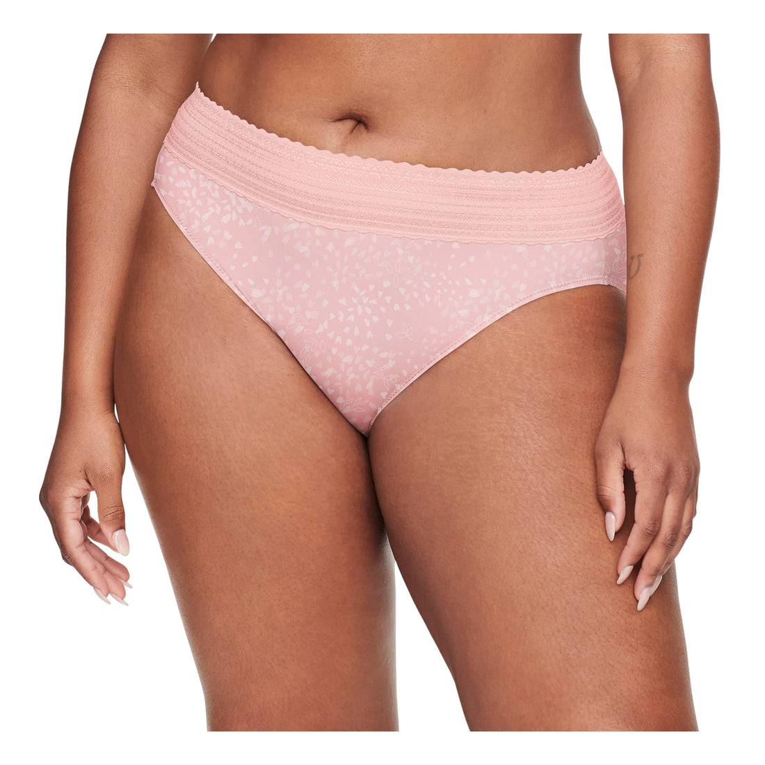 Warner's Women's No Pinching, No Problems Dig-Free Comfort Waist with Lace Microfiber Hi-Cut 5109J