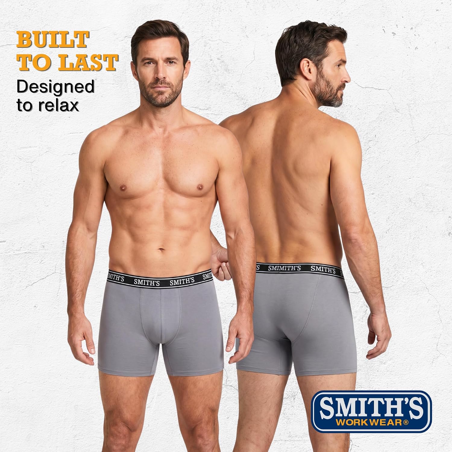 Smiths Mens Underwear 7 Pack Mens Boxer Briefs for Men Soft Cotton Stretch