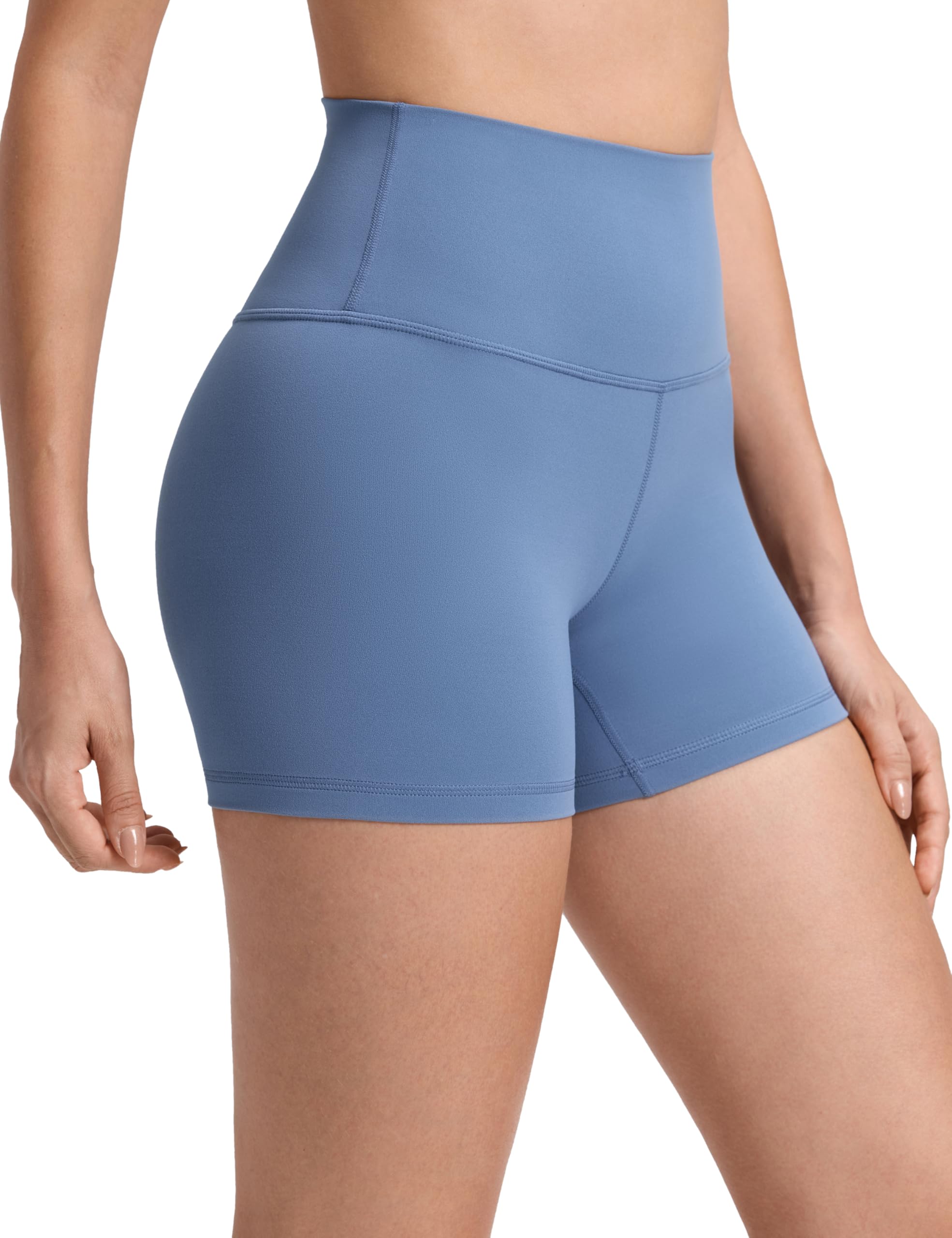 CRZ YOGA Butterluxe Biker Shorts 4" | Extremely Soft, Gentle Compression, Yoga, High Waisted, for Women