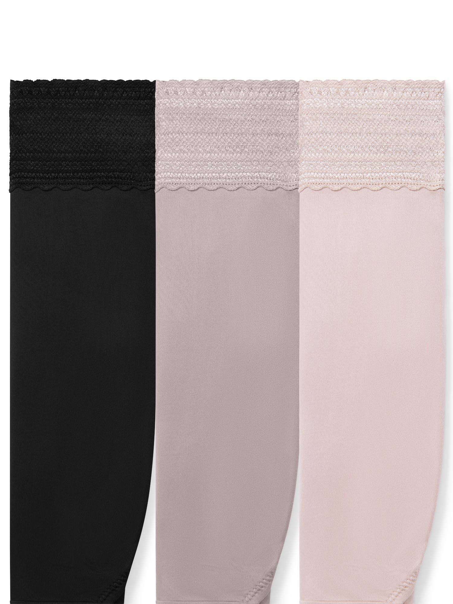 Warner's Women's No Pinching, No Problems® Cotton Blend Dig-free Comfort Waistband With Lace Hi-cut 3-pack Wrw263hc04