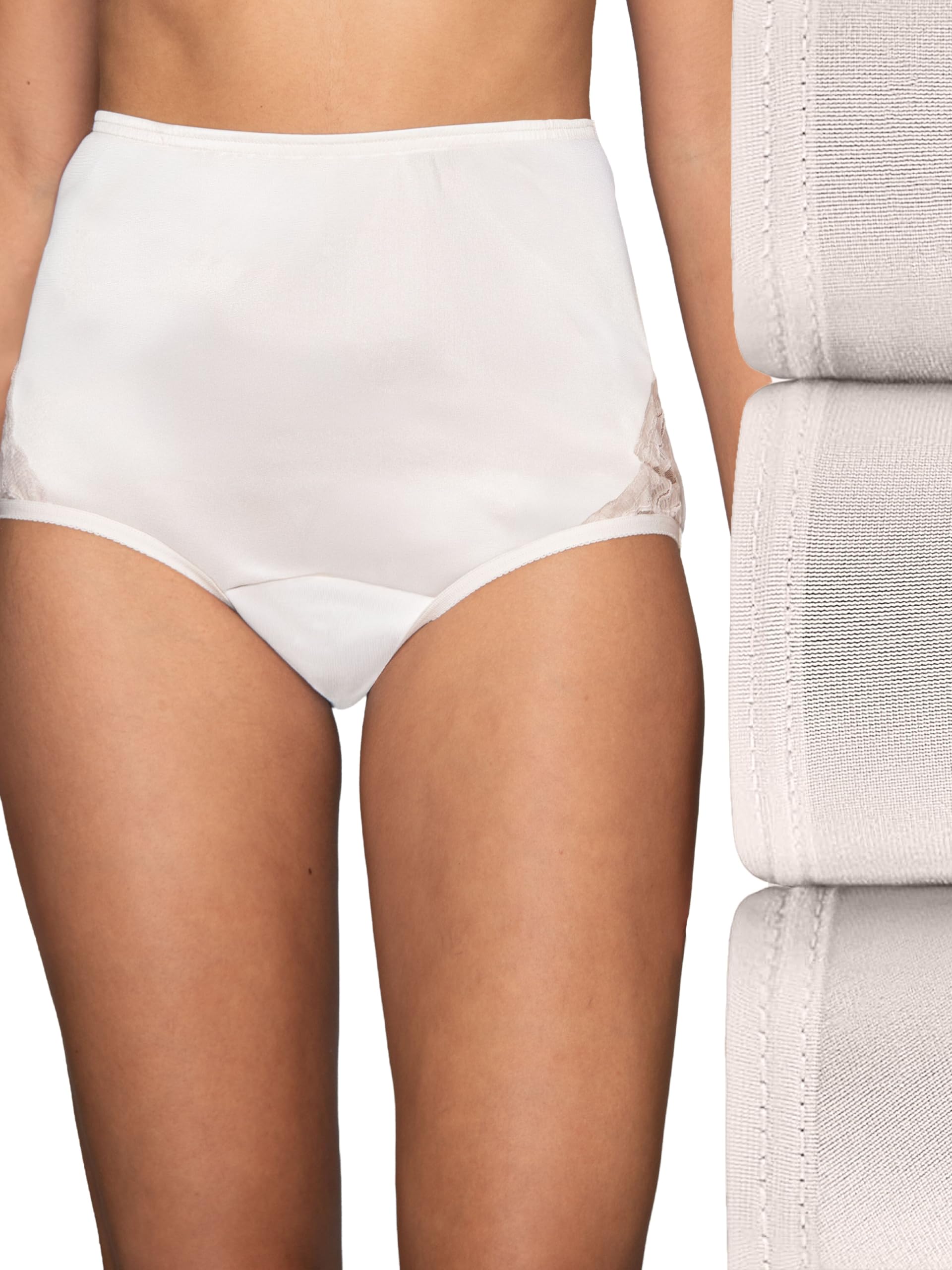 Vanity Fair Women's High Waisted Underwear, Full Coverage Ladies Panties, Perfectly Yours Briefs