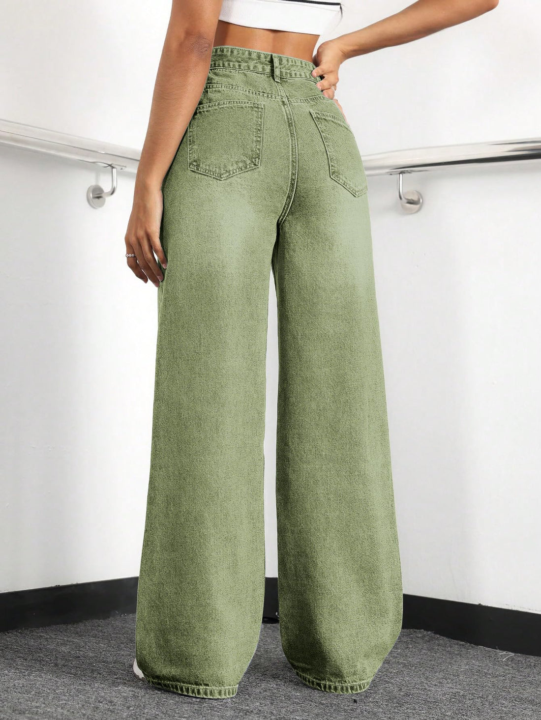 Straight Leg Jeans for Women,High Waisted Wide Leg Loose Stretchy Boyfriend Denim Pants Baggy Jeans for Women