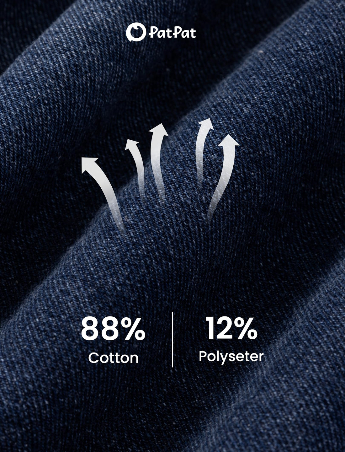 PATPAT Boys Baggy Jeans, Classic Straight Leg Jeans for Boys, 5-14 | Comfort & Breathable Boys' Jeans, Elastic Baggy Pants for Growing Child, School Attire, Outdoor, Gift Giving