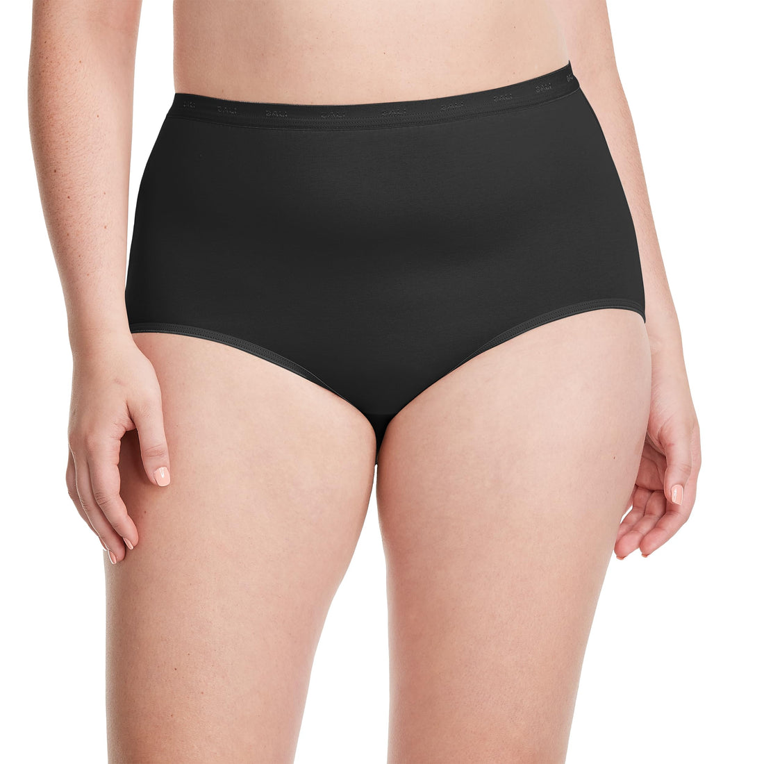 Bali Women's Stretch Cotton Brief Underwear, Full-cut-fit Brief, Full Coverage Panty, 3-pack