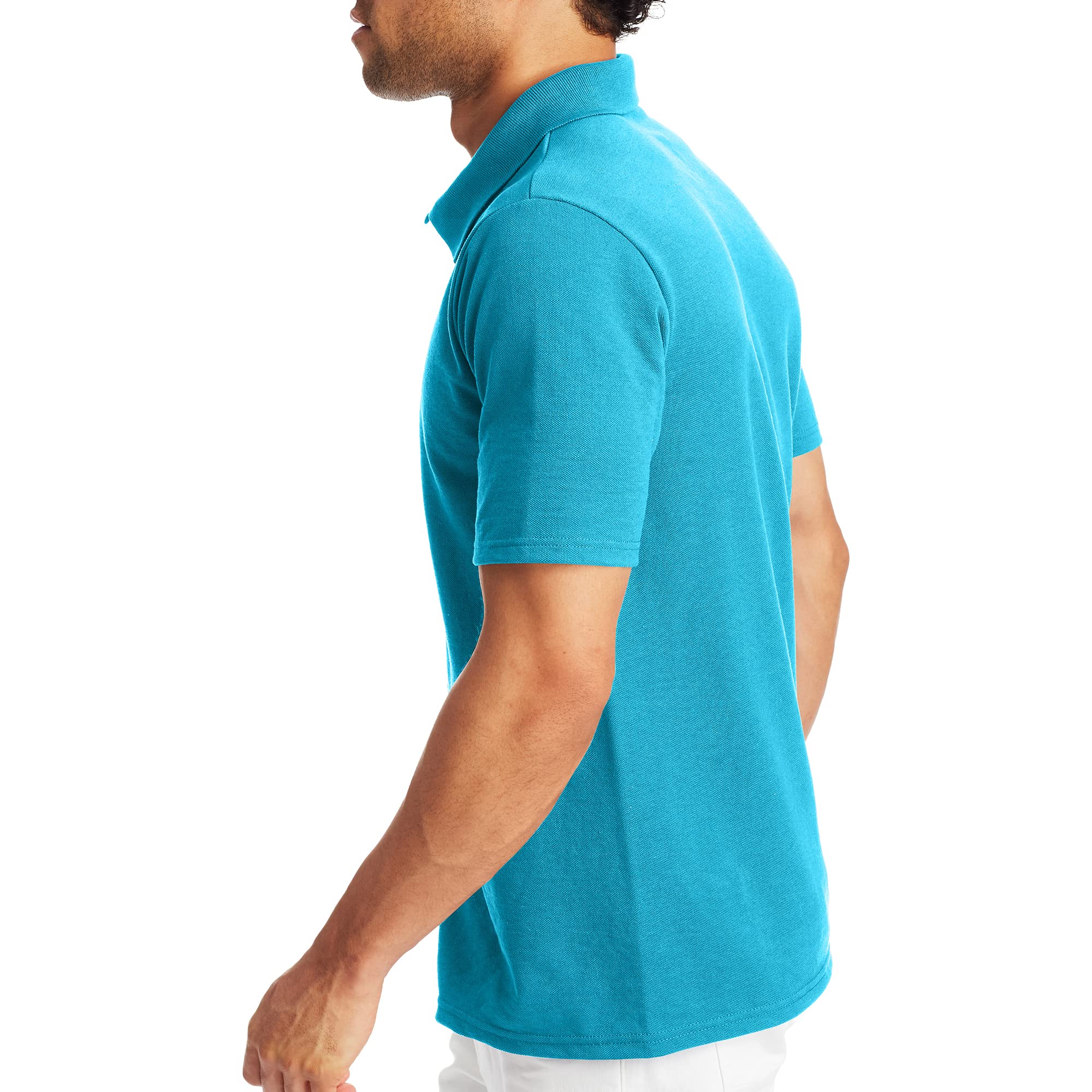Hanes Men’s X-Temp Short Sleeve Polo Shirt, Midweight Men's Shirt