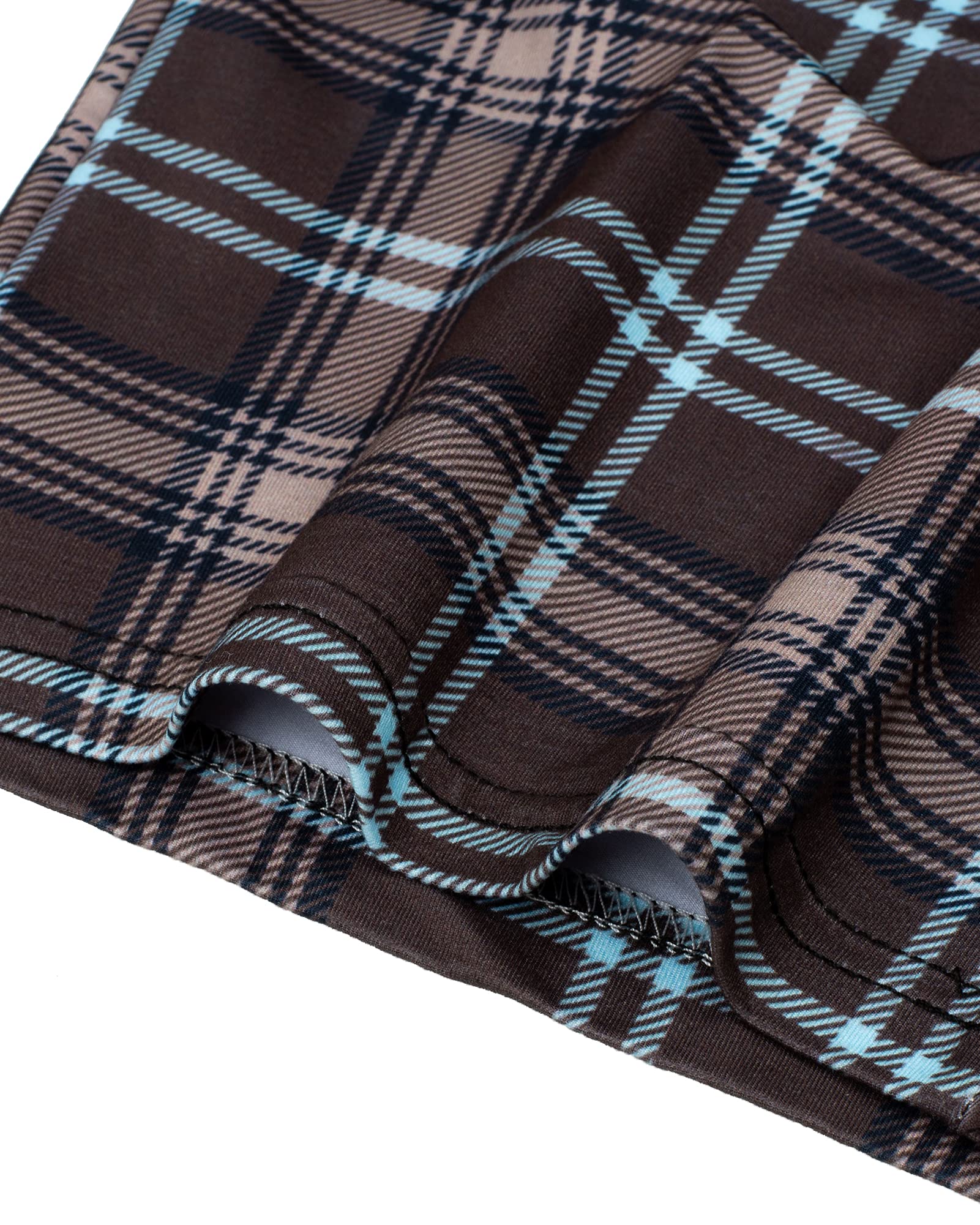 Womens Pajama Pants Plaid Stretch Comfy Lounge Pants Sleep Bottoms Y2K PJ