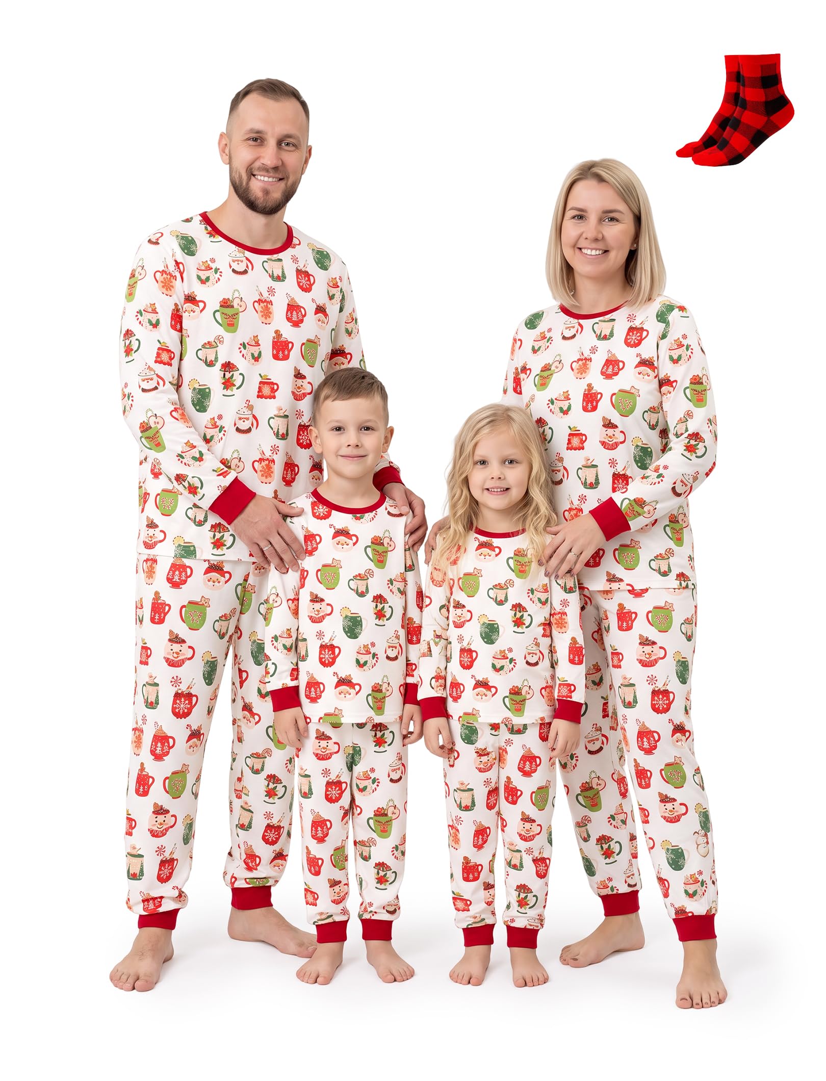 PATPAT Family Christmas Pajamas Matching Sets : Holiday Sleepwear Xmas PJS