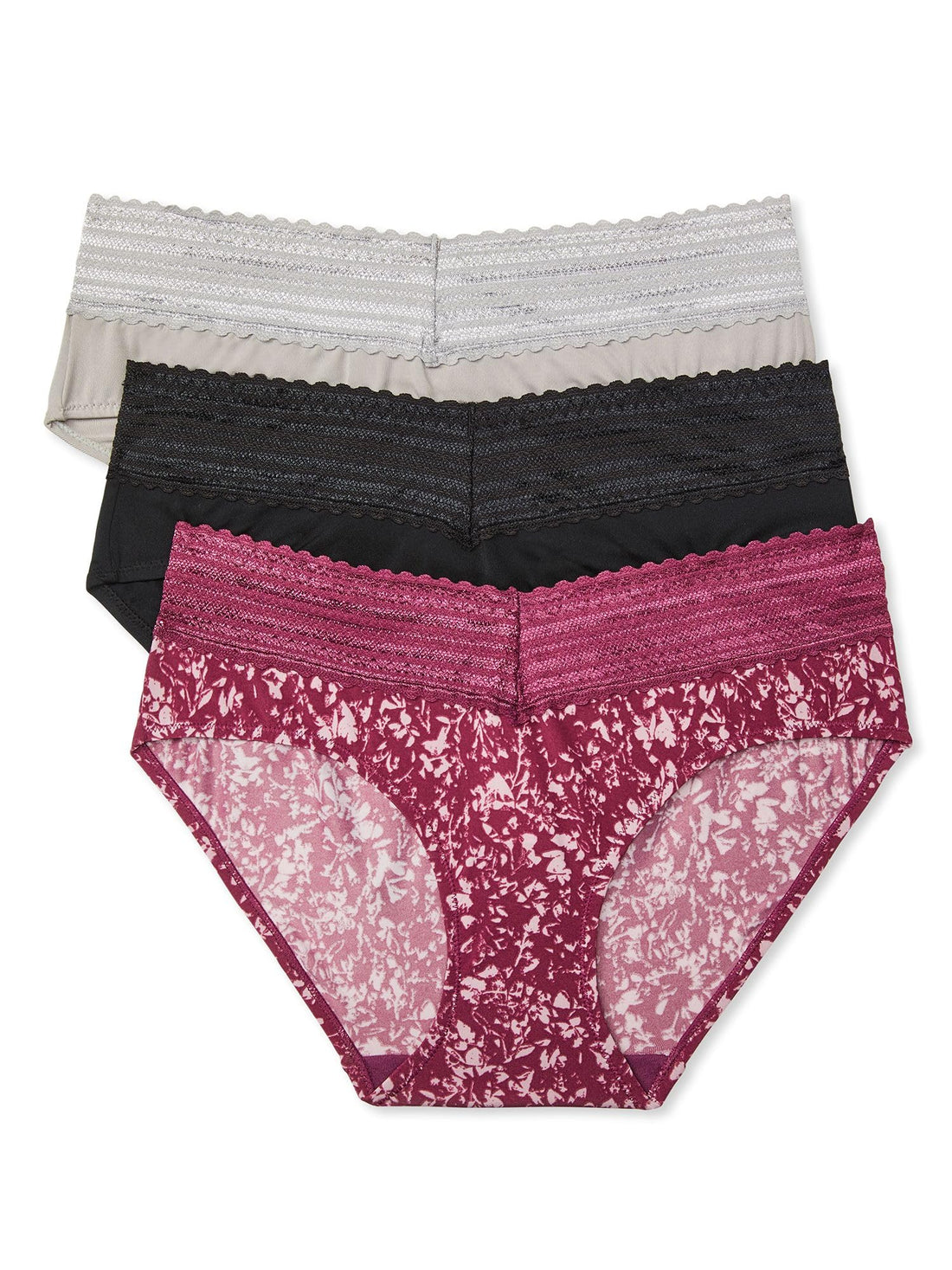 Warner's womens Blissful Benefits No Muffin 3 Pack Hipster Panties