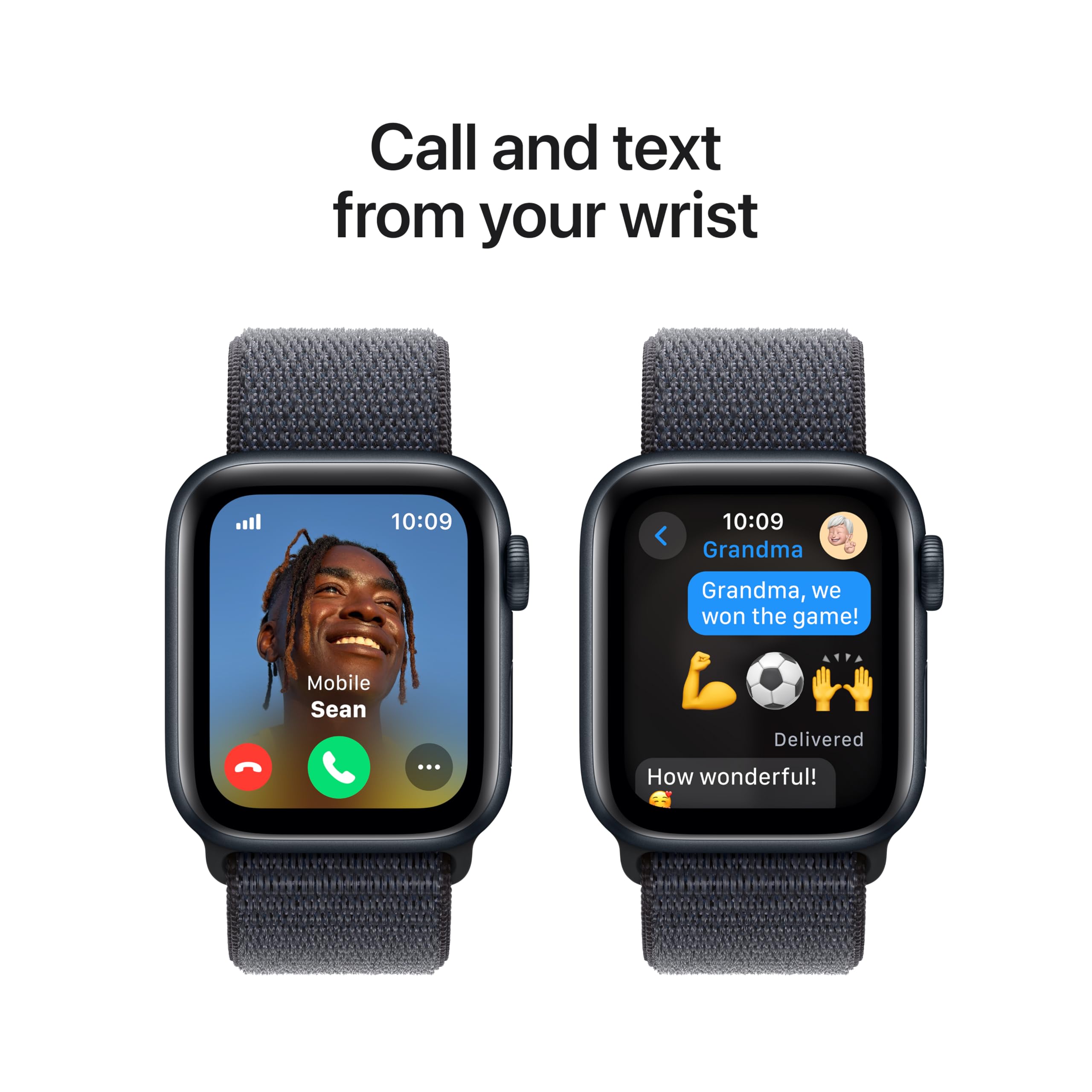 Apple Watch SE (2nd Gen) [GPS 40mm] Smartwatch with Midnight Aluminum Case with Midnight Sport Band S/M. Fitness and Sleep Trackers, Crash Detection, Heart Rate Monitor, Retina Display