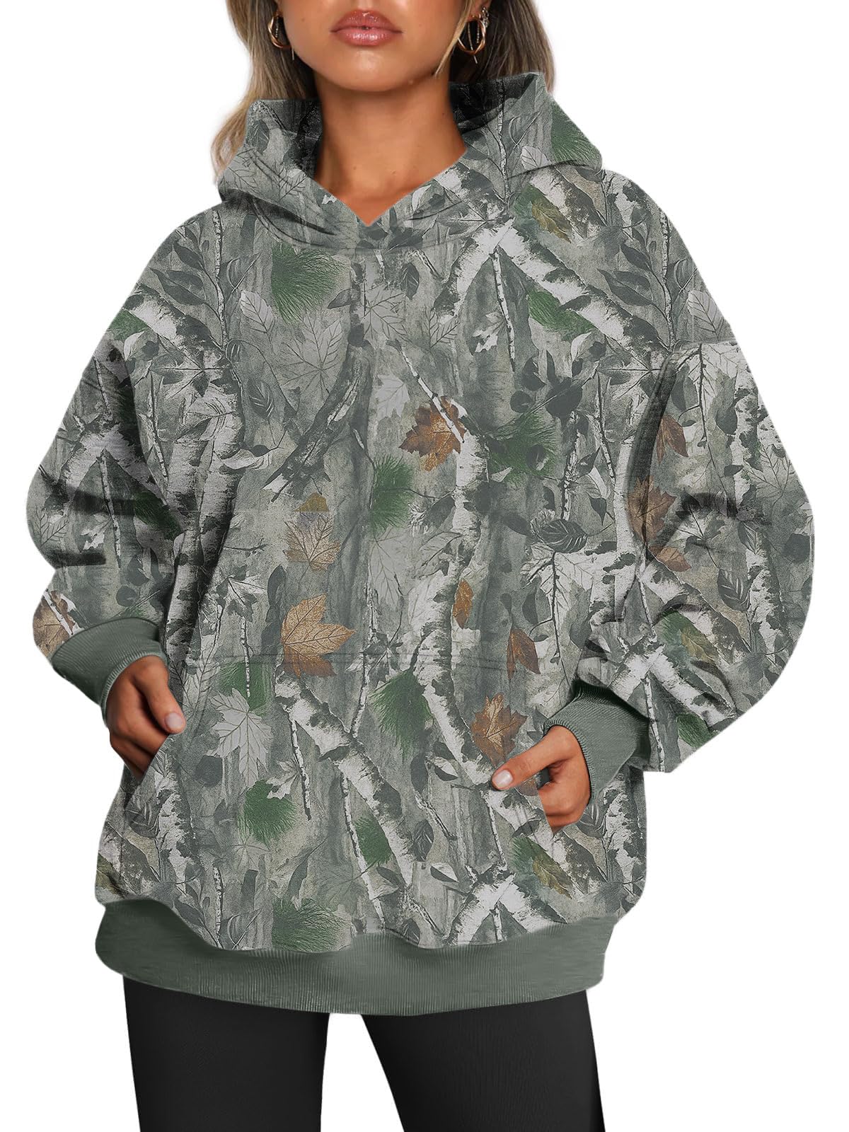 Trendy Queen Women Oversized Hoodies Fall Outfits | Gentle Skin Feel, Aesthetic Drop Shoulder, Large Kangaroo Pocket, Seamless Daily Outfit Match