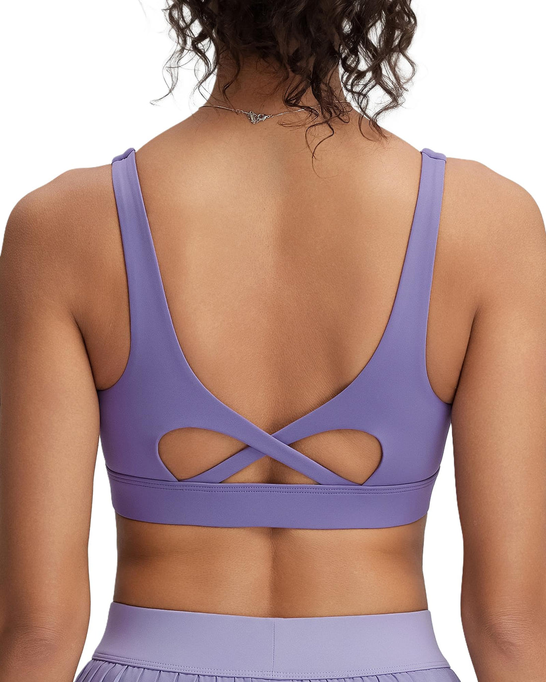 RUNNING GIRL Sports Bra for Women High Support, Molded Cup High Impact Sports Bras with Sewn in Pads Workout Running Bra