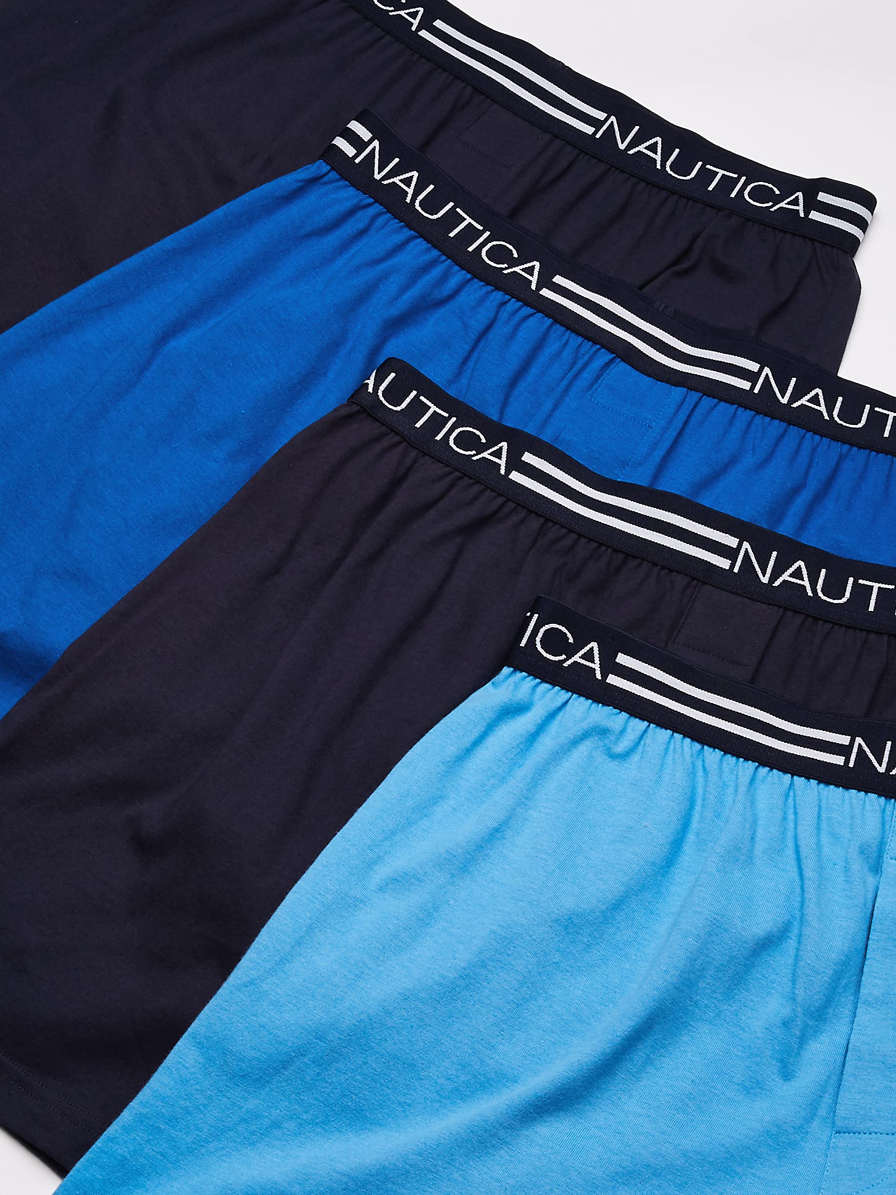 Nautica Men's 4 Pack Classic Cotton Loose Knit Boxers