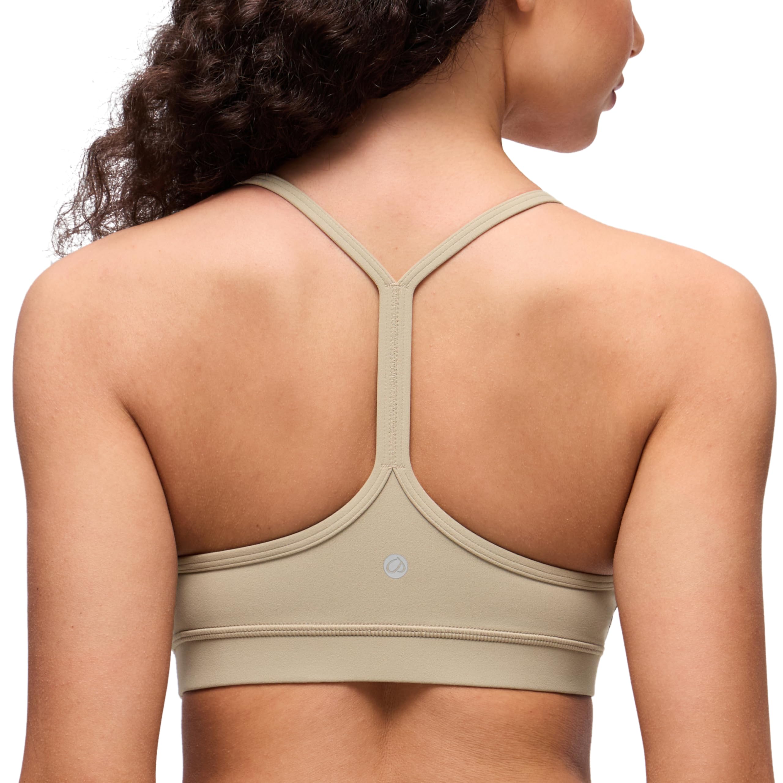 CRZ YOGA Butterluxe Y Back Sports Bras | Light Support, Removable Pads, Yoga, Extremely Soft, Scoop Neck, Spaghetti Strap, for Women