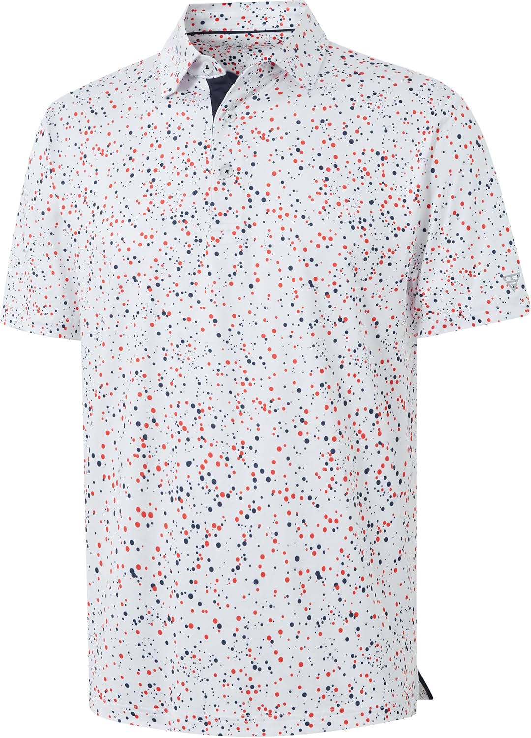 M MAELREG Mens Golf Shirt Print Performance Moisture Wicking Dry Fit Short Sleeve Casual Collared Polo Shirts for Men