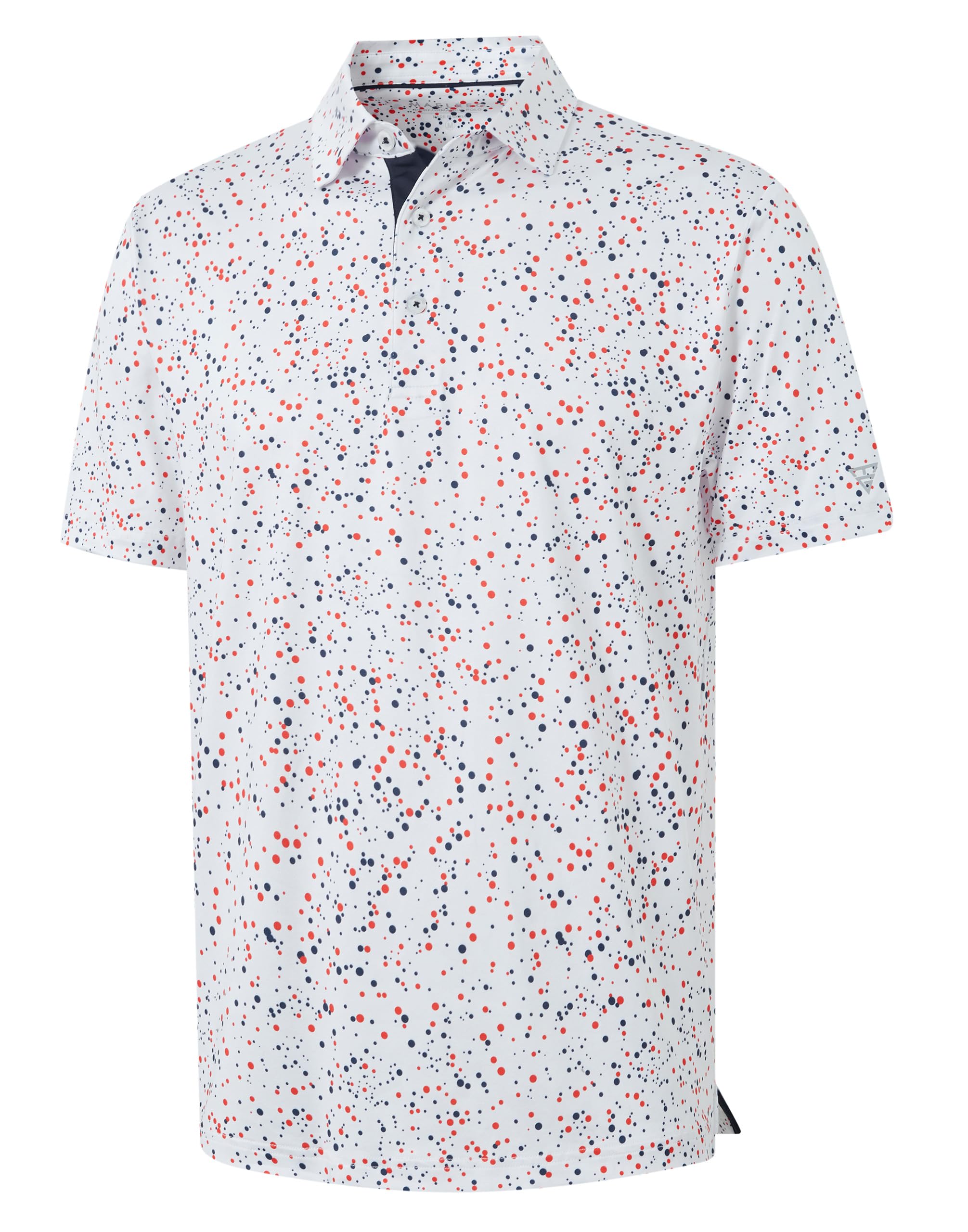 M MAELREG Mens Golf Shirt Print Performance Moisture Wicking Dry Fit Short Sleeve Casual Collared Polo Shirts for Men